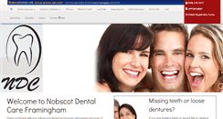 Desktop Screenshot of nobscotdentalcare.com