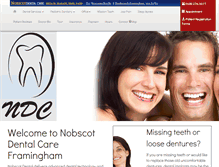 Tablet Screenshot of nobscotdentalcare.com